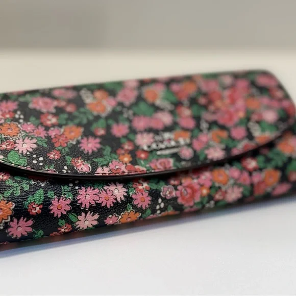 COACH 3pc Floral Sierra Satchel Handbag w/Wallets  Posey Cluster Coated Canvas - Picture 14 of 15